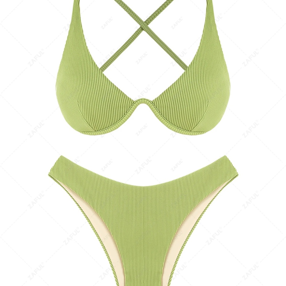 Zaful Mint Green Swimwear